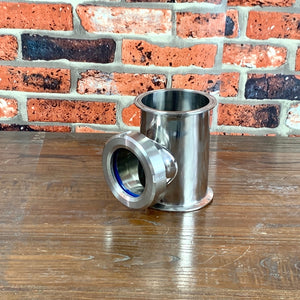 Clamp 3" Hight Quality Sight Glass Tee 3" x 3" Glass 2,5" Union Process View Sight Glass SS304