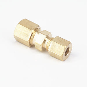Fit 3/16" x 1/4" Tube OD Straight Compression Union Brass Pipe Fittings Connectors Adapters 229 PSI